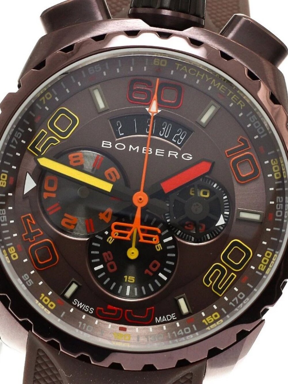 BOMBERG BOLT-68 Chroma II BS45CHPBR.049-4.3 Date Brown Dial Quartz Men's _881530